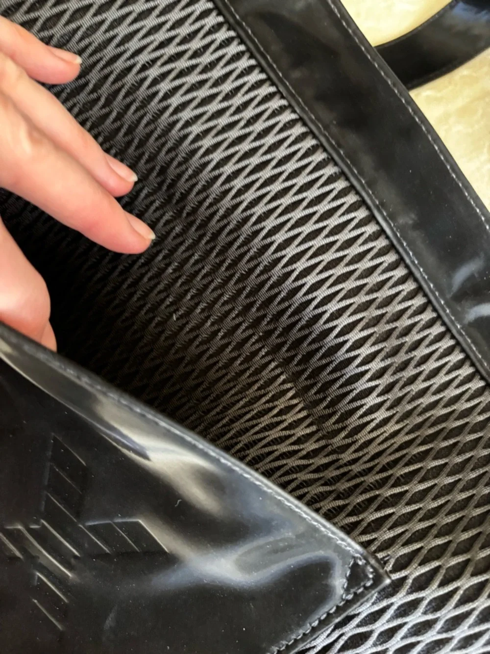 Victoria's Secret Black Mesh VSX Duffel Tote